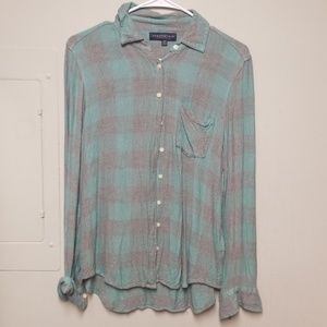 Aeropostale green flannel